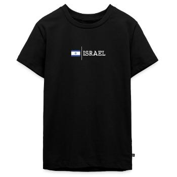 Israel - Teenager Premium Bio T-Shirt - Schwarz - Vorne - AI Model Teenager Male light (155cm)
