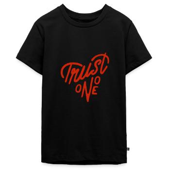 Trust One Colorado - Teenager Premium Organic T-Shirt - black - Front - AI Model Teenager Male light (155cm)