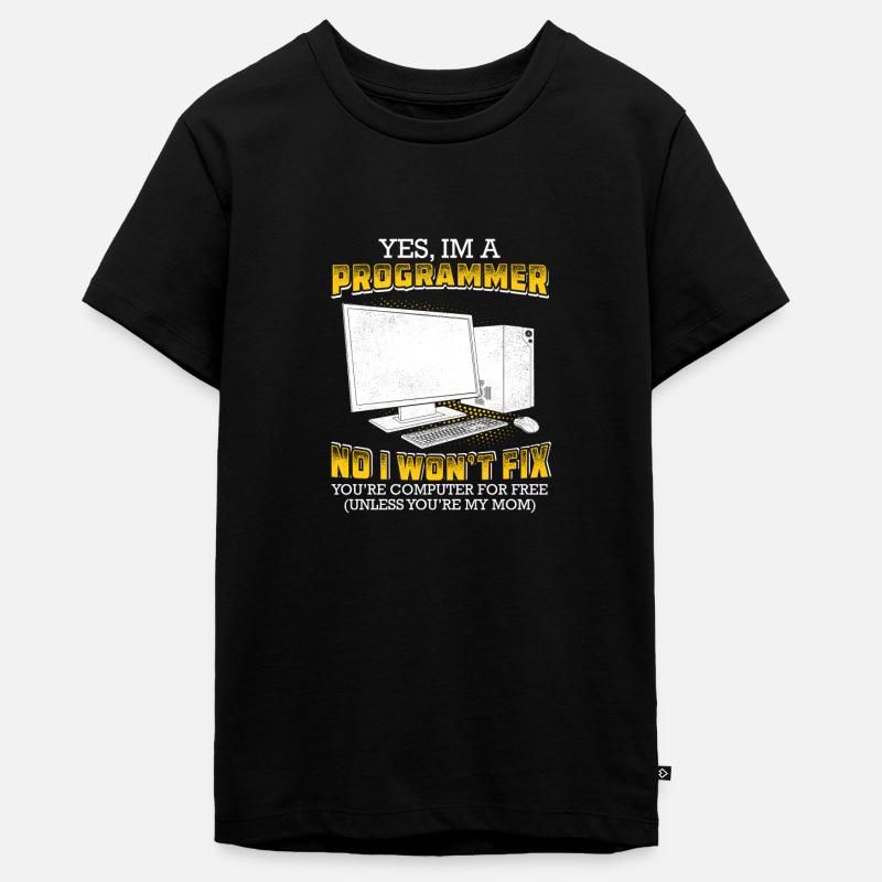 Programmeur / ordinateur / cadeaux - T-shirt Premium bio Ado - noir