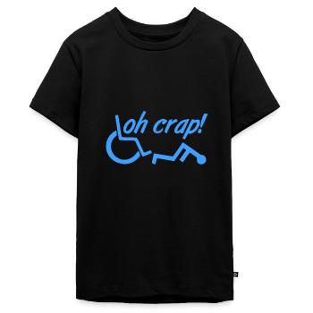 OH CRAP! - Teenager Premium Bio T-Shirt - Schwarz - Vorne - AI Model Teenager Male light (155cm)