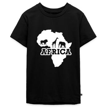 Afrika - Teenager Premium Bio T-Shirt - Schwarz - Vorne - AI Model Teenager Male light (155cm)