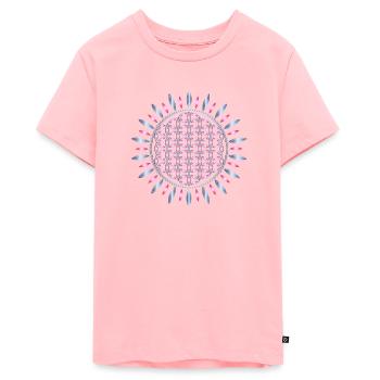 FLOWER OF LIFE, SACRED GEOMETRY, SPIRITUALITY - T-shirt Premium bio Ado - rose - Devant