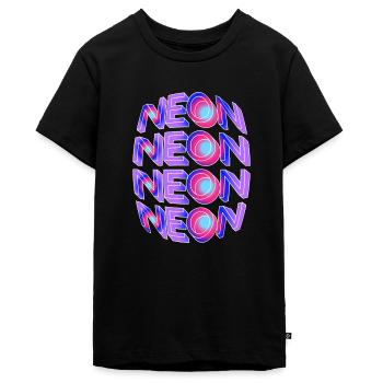 Neon - Teenager Premium Bio T-Shirt - Schwarz - Vorne - AI Model Teenager Male light (155cm)