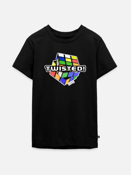 Rubik's Cube Twisted! - Teenager Premium Bio T-Shirt - Schwarz
