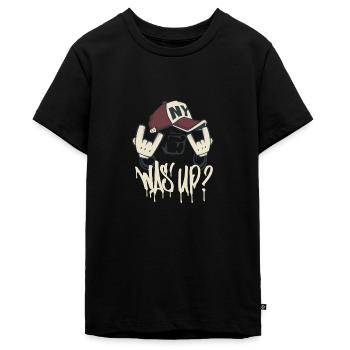 Coole Sprüche - Teenager Premium Bio T-Shirt - Schwarz - Vorne - AI Model Teenager Male light (155cm)