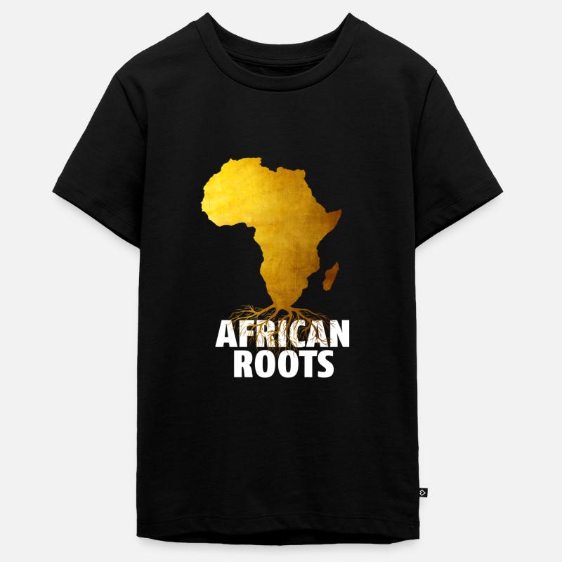 Racines africaines - T-shirt Premium bio Ado - noir