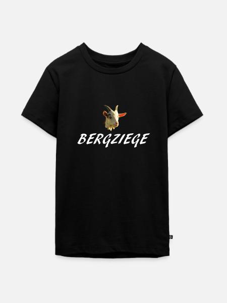 Bergziege - Teenager Premium Bio T-Shirt - Schwarz