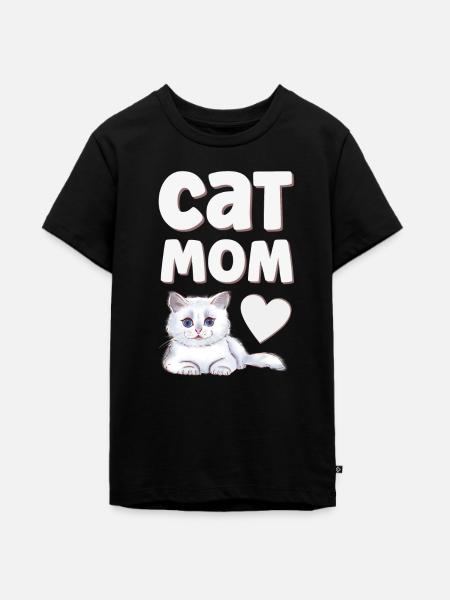 Katze Katzen - Teenager Premium Bio T-Shirt - Schwarz