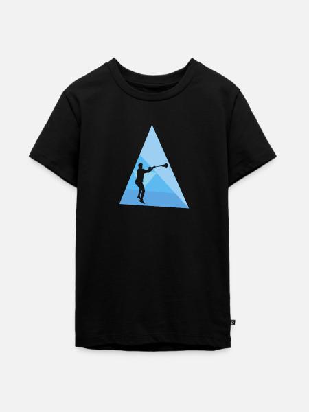 Lacrosse Crosse Intercrosse box - Teenager Premium Bio T-Shirt - Schwarz