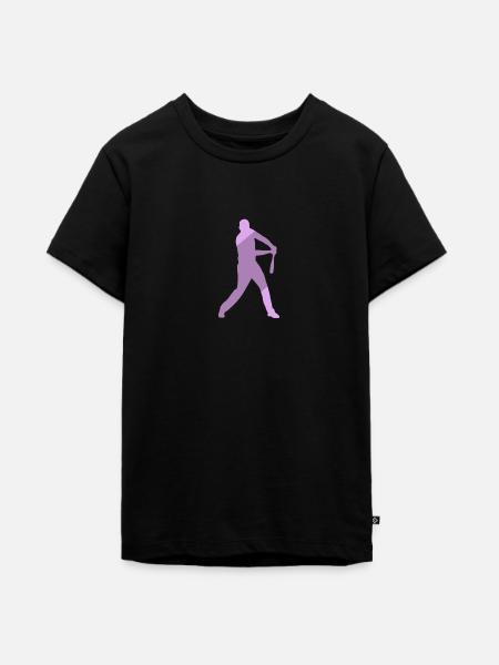 Baseball Batting Baseballschläger Batting - Teenager Premium Bio T-Shirt - Schwarz