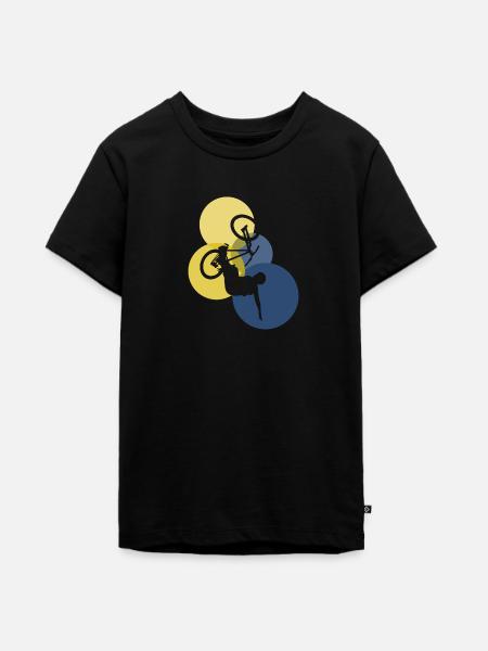 Trail Trail - Teenager Premium Bio T-Shirt - Schwarz