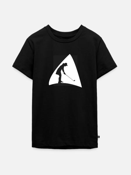 Golfball Golf - Teenager Premium Bio T-Shirt - Schwarz