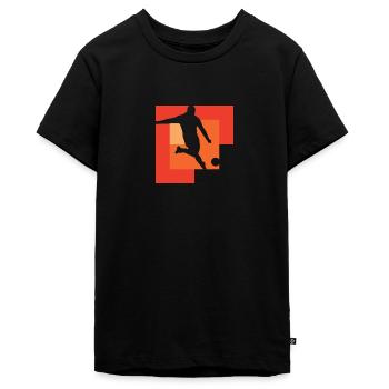 Fussball Kicker Tormann Tormann - Teenager Premium Bio T-Shirt - Schwarz - Vorne - AI Model Teenager Male light (155cm)