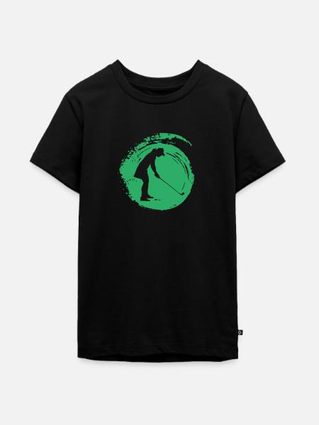 Golfspieler Golfspieler - Teenager Premium Bio T-Shirt - Schwarz