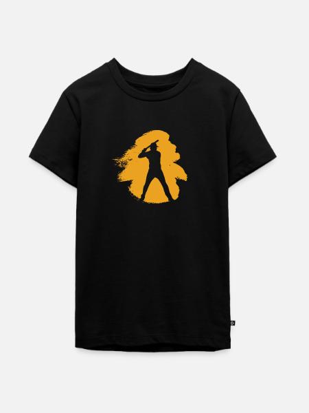 Baseball Baseballer Baserunner - Teenager Premium Bio T-Shirt - Schwarz