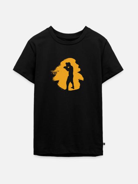 Boxing Boxkampf Jab - Teenager Premium Bio T-Shirt - Schwarz