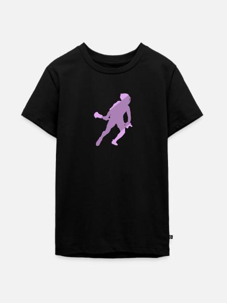 Lacrosse LSM Stocksport - Teenager Premium Bio T-Shirt - Schwarz