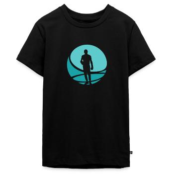 Boxing Jab Boxing Match - Teenager Premium Organic T-Shirt - black - Front - AI Model Teenager Male light (155cm)
