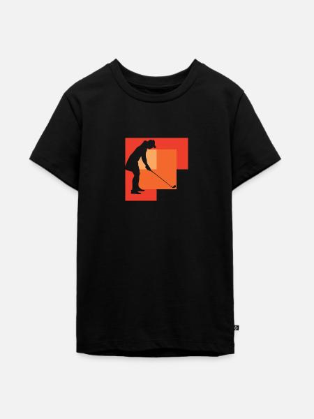 Golf Drive Golfball - Teenager Premium Bio T-Shirt - Schwarz