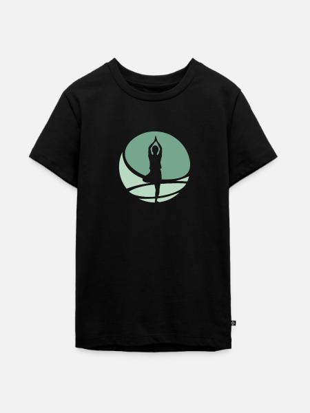 Meditation Vinyasa Mindfulness - Teenager Premium Bio T-Shirt - Schwarz
