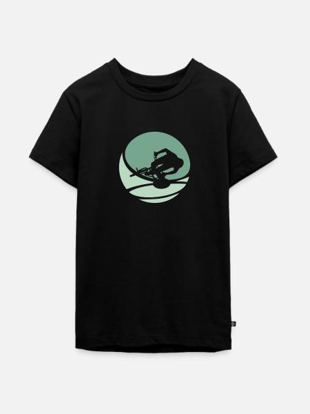 MTB Mountainbiking Trail - Teenager Premium Bio T-Shirt - Schwarz