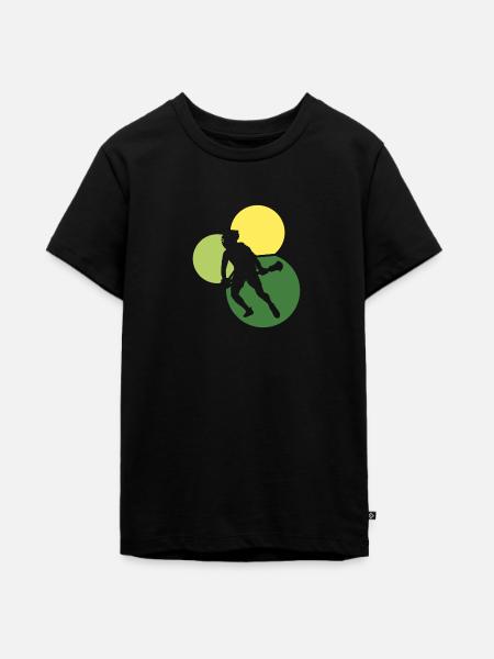 Intercrosse Lacrosse - Teenager Premium Bio T-Shirt - Schwarz