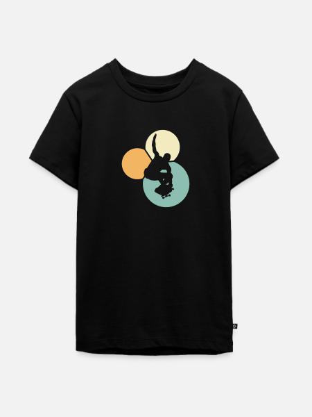 Skateboarding Ollie - Teenager Premium Bio T-Shirt - Schwarz