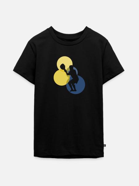 Intercrosse Lacrosse Fogo - Teenager Premium Bio T-Shirt - Schwarz