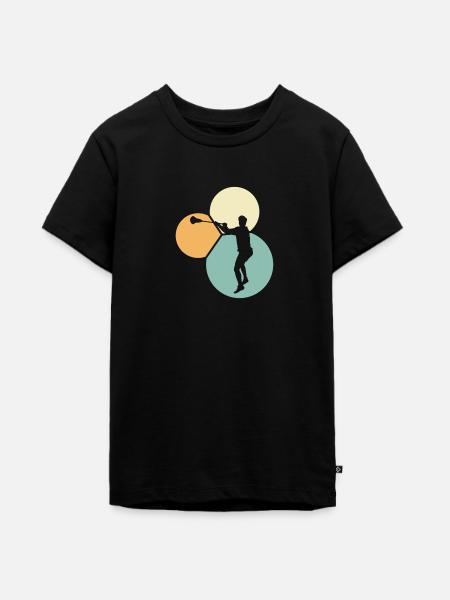 Intercrosse Crosse - Teenager Premium Bio T-Shirt - Schwarz