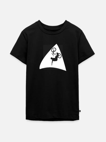 Mountainbike Mountainbiking - Teenager Premium Bio T-Shirt - Schwarz