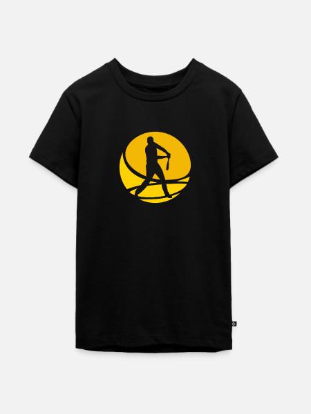 Baseballer Baseball Baseball - Teenager Premium Bio T-Shirt - Schwarz