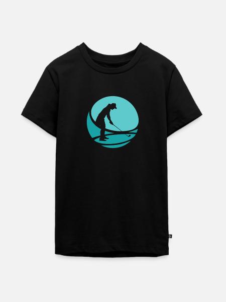 Golf Driver Golfer - Teenager Premium Bio T-Shirt - Schwarz