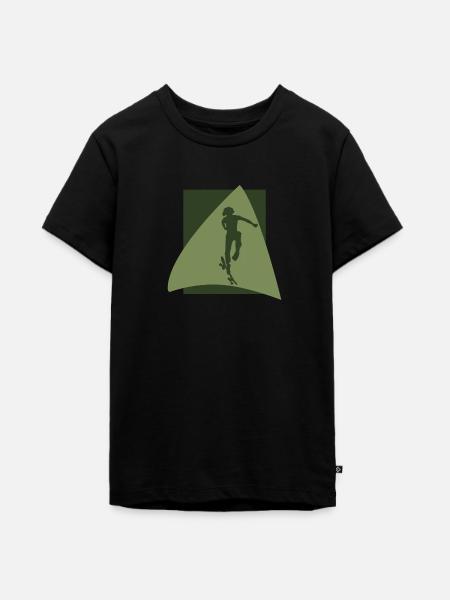 Skateboard Skateboarder - Teenager Premium Bio T-Shirt - Schwarz