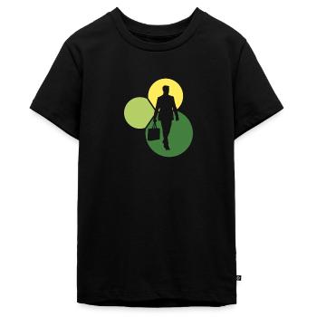 Banks Banker Exchange - Teenager Premium Organic T-Shirt - black - Front - AI Model Teenager Male light (155cm)