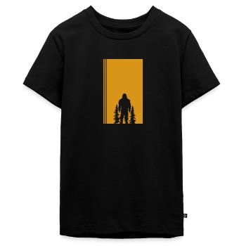 Big foot Bigfoot Lochness - T-shirt Premium bio Ado - noir - Devant - AI Model Teenager Male light (155cm)