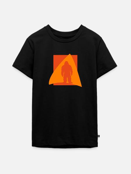 Yeti Bigfoot Lochness Yeti - Teenager Premium Bio T-Shirt - Schwarz