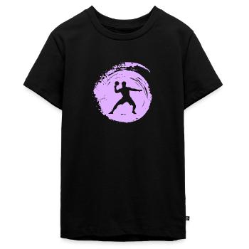 Tennis da tavolo Tennis da tavolo Tennis da tavolo - Maglietta ecologica premium da ragazzi - nero - Fronte - AI Model Teenager Male light (155cm)