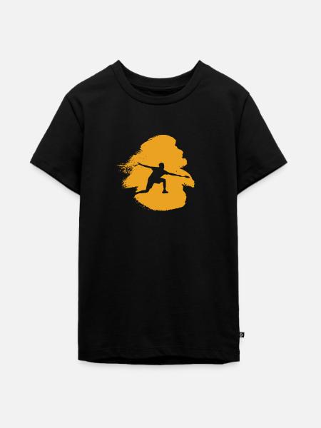 Badminton Drop Smash - Teenager Premium Bio T-Shirt - Schwarz