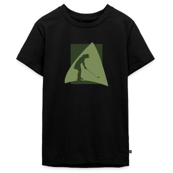 Golf Golf Ball - Teenager Premium Organic T-Shirt - black - Front - AI Model Teenager Male light (155cm)