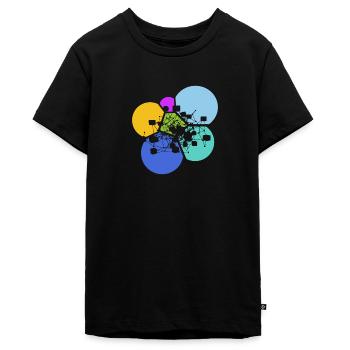 Crypto-monnaie Bitcoin Crypto - T-shirt Premium bio Ado - noir - Devant - AI Model Teenager Male light (155cm)