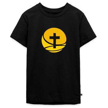 Christ Bibelvers Bibelvers - Teenager Premium Bio T-Shirt - Schwarz - Vorne - AI Model Teenager Male light (155cm)