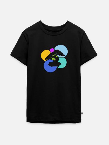 Bäume Wachsen Bonsai - Teenager Premium Bio T-Shirt - Schwarz