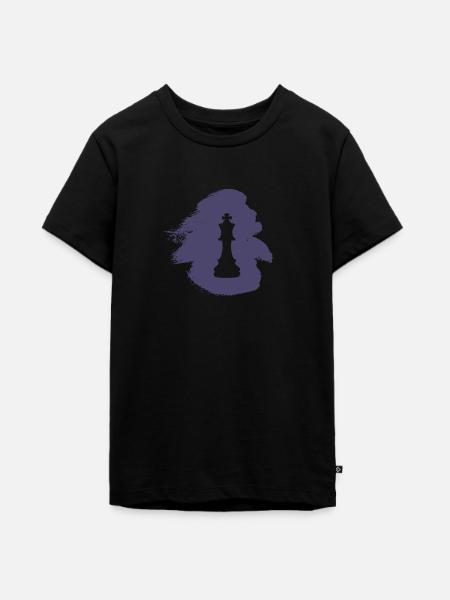 Schachbrett Schachspieler Schach - Teenager Premium Bio T-Shirt - Schwarz