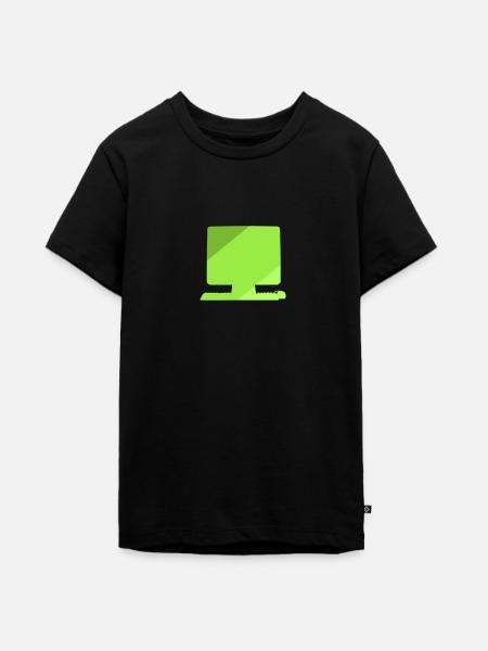 Computer Tech Tech - Teenager Premium Bio T-Shirt - Schwarz