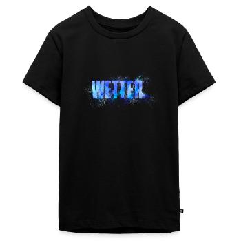 Wetter - Teenager Premium Bio T-Shirt - Schwarz - Vorne - AI Model Teenager Male light (155cm)