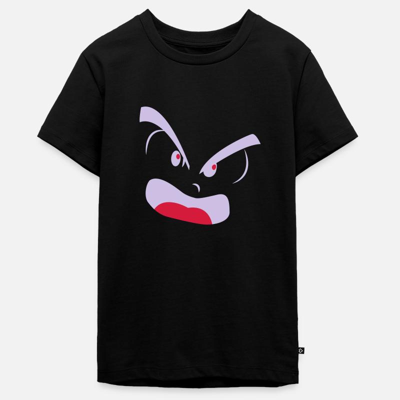 wütend - Teenager Premium Bio T-Shirt - Schwarz