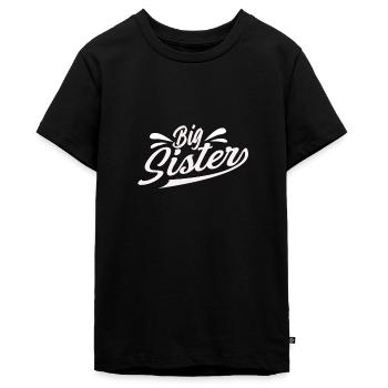 Big Sister - Teenager Premium Bio T-Shirt - Schwarz - Vorne - AI Model Teenager Male light (155cm)