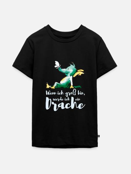 TABALUGA Wenn Ich Groß Bin, Werde Ich Ein Drache - Teenager Premium Bio T-Shirt - Schwarz