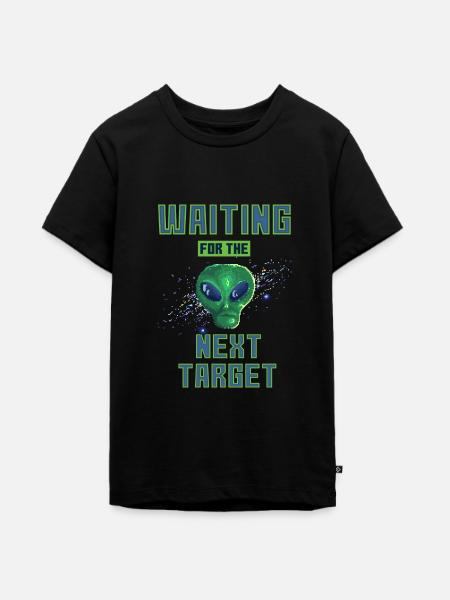 Alien Attack - Teenager Premium Bio T-Shirt - Schwarz