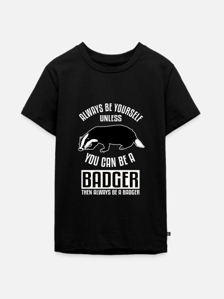 Ich bin ein Dachs - Teenager Premium Bio T-Shirt - Schwarz